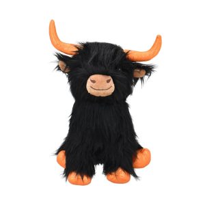 Multipet International Jumbo Highland Cow with Shiny Orange Horns for Dogs