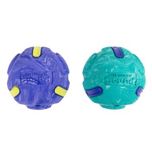 Outward Hound FlyFetch Rubber Fetch Ballz 2.6" Dog Toy