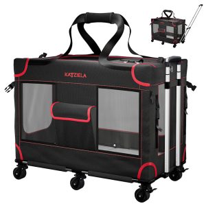 MegaCruze Rolling Pet Carrier for Medium & Large Dogs