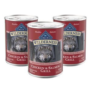 Blue Buffalo Wilderness Salmon & Chicken High-Protein Grain-Free Adult Canned Dog Food