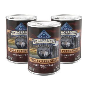 Blue Buffalo Wilderness Wolf Creek Stew High-Protein & Grain-Free Hearty Beef in Gravy Wet Dog Food