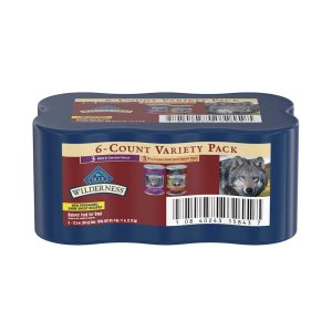 Blue Buffalo Wilderness Beef & Chicken Grill and Wolf Creek Stew Hearty Adult Wet Dog Food Variety Pack