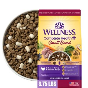 Wellness Complete Health+ Small Breed Turkey & Oatmeal Recipe with Freeze-Dried Wellbites Adult Dry Dog Food