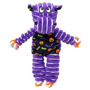 KONG Halloween Floppy Knots Hippo Purple Dog Toy