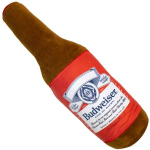 Anheuser Busch Budweiser Plush Bottle Dog Toy