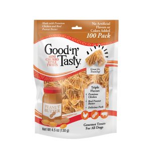 Good 'n' Tasty Made With Chicken And Peanut Butter Triple Flavor Mini Churro Style Twists, Gourmet Dog Treats