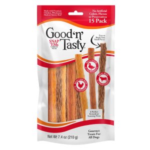 Good 'n' Tasty Triple Flavor Chicken, Duck & Beef Snap 'Ems Dog Treats