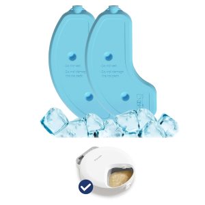 PawsPik Replacement Ice Packs Smart 4-Meal Automatic Dog & Cat Feeder