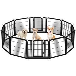 Topeakmart Tall 12 Panels Metal Dog Playpen