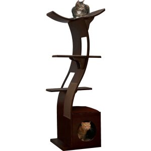 The Refined Feline Lotus Tower Cat Tree