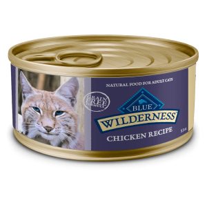 Blue Buffalo Wilderness Natural Wet Cat Food Pate, High-Protein & Grain-Free Recipe