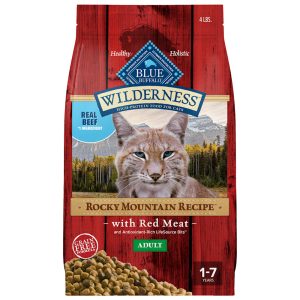 Blue Buffalo Wilderness Rocky Mountain Recipe, Red Meat, Natural Dry Cat Food