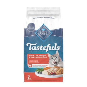 Blue Buffalo Tastefuls Chicken & Brown Rice Recipe Weight & Hairball Control Adult Cat Dry Food