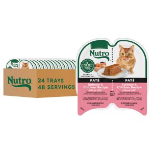 Nutro Perfect Portions Twin-Pack Tray Salmon & Chicken Recipe Grain Free Natural Wet Cat Food Pate