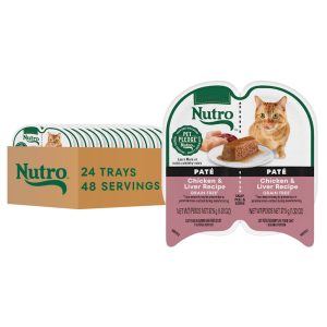 Nutro Perfect Portions Twin-Pack Tray Chicken & Liver Recipe Grain Free Natural Wet Cat Food Pate