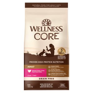 Wellness CORE Natural Grain Free Turkey & Turkey Meal & Duck Dry Cat Food