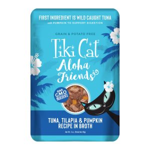 Tiki Cat Aloha Friends Tuna Tilapia & Pumpkin Wet Cat Food Pouch