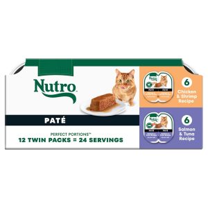 Nutro Perfect Portions Multipack Salmon & Tuna Chicken & Shrimp Recipes Wet Cat Food Pate