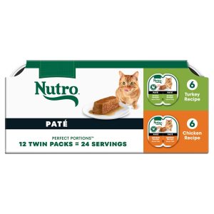 Nutro Perfect Portions Multipack Turkey Recipe and Chicken Recipe Wet Cat Food Pate