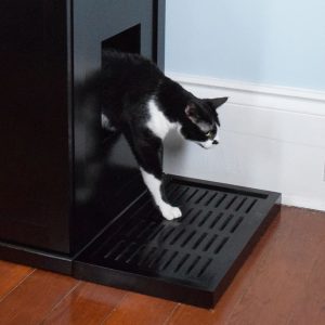 The Refined Feline Litter Catch Box In Espresso