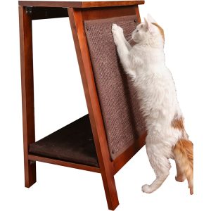 The Refined Feline Ain Frame Cat Scratcher/Bed In Mahogany