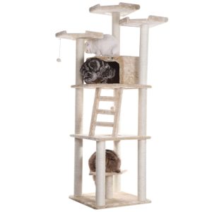 Armarkat Beige Classic Real Wood Cat Tree Model A8001