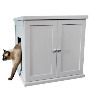 The Refined Feline Litter Box in Smoke