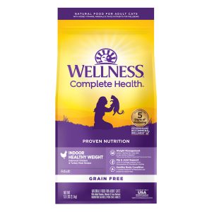Wellness Complete Health Grain-Free Indoor Healthy Weight Chicken & Turkey Meal Recipe Dry Cat Food