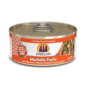Weruva Classics Marbella Paella with Mackerel, Shrimp & Mussels in Gravy Wet Cat Food