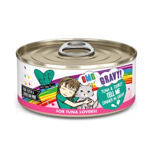 B.F.F. OMG Tell Me Tuna & Turkey Dinner in Gravy Wet Cat Food