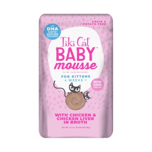 Tiki Cat Velvet Mousse Kitten Chicken Liver Wet Food