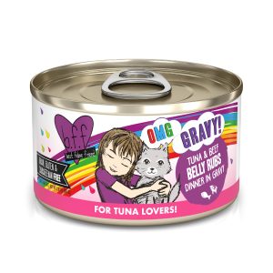 B.F.F. OMG Belly Rubs Tuna & Beef Dinner in Gravy Wet Cat Food