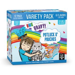 B.F.F. OMG Potluck O'Pouches Variety Pack Wet Cat Food