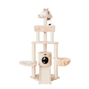 Armarkat Beige Classic Real Wood Cat Tree Model A5806