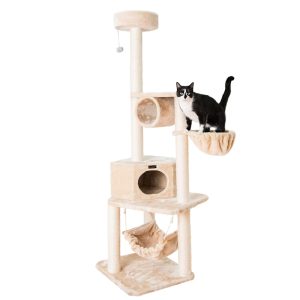Armarkat Beige Classic Real Wood Cat Tree Model A7204