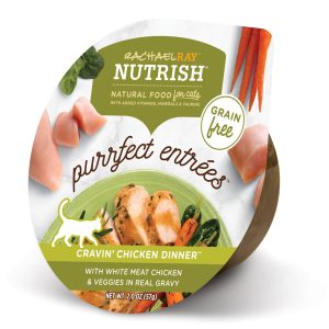 Rachael Ray Nutrish Purrfect Entrees Grain Free Natural Chicken & Veggies in Real Gravy Wet Cat Food