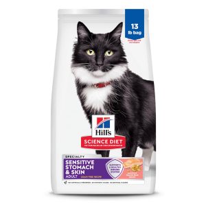Hill's Science Diet Adult Sensitive Stomach & Skin Grain Free Salmon & Yellow Pea Recipe Dry Cat Food