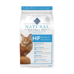 Blue Buffalo Natural Veterinary Diet HF Hydrolyzed Intolerance, Salmon, Dry Cat Food