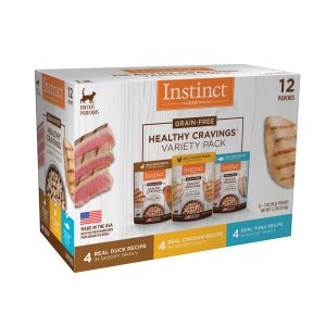 Instinct Healthy Cravings Grain Free Recipe Variety Pack Natural Wet Cat Food Topper