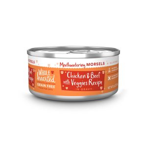 WholeHearted All Life Stages Grain-Free Chicken & Beef with Veggies Recipe Morsels in Gravy Wet Cat Food