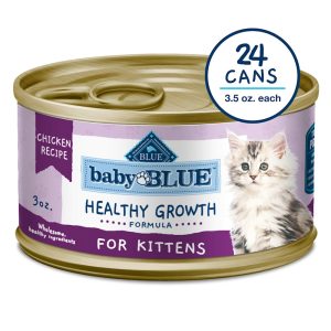 Blue Buffalo Baby Blue Healthy Growth Formula with DHA, Chicken Recipe Natural Kitten Wet Food