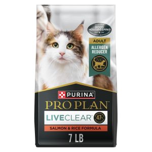 Purina Pro Plan LiveClear Cat Allergen Reducing with Salmon and Rice Adult Dry Cat Food