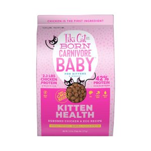 Tiki Cat Born Carnivore Baby Kitten Health Deboned Chicken & Egg Dry Cat Food