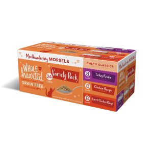 WholeHearted All Life Stages Grain-Free Chef's Classics Morsels in Gravy Wet Cat Food Variety Pack