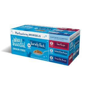 WholeHearted All Life Stages Grain-Free Captain's Choice Morsels in Gravy Wet Cat Food Variety Pack