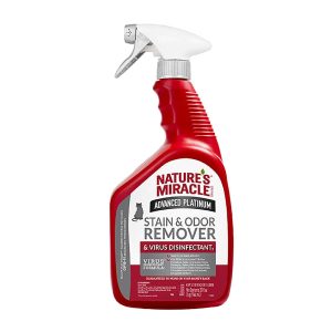 Nature's Miracle Advanced Platinum Stain & Odor Remover & Virus Disinfectant Antibacterial Formula for Cats