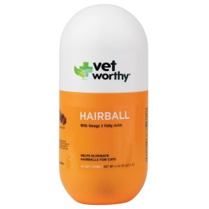 Vet Worthy Hairball Aid Soft Chews for Cats