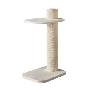 Two by Two Maple 2 Level Beige Cat Tree