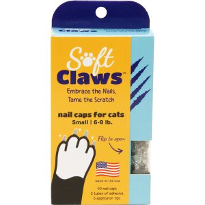 Soft Claws Silver Sparkle Cat Nail Caps
