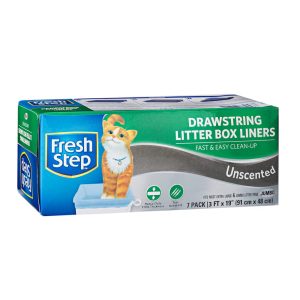 Fresh Step Unscented Drawstring Jumbo Cat Litter Box Liners